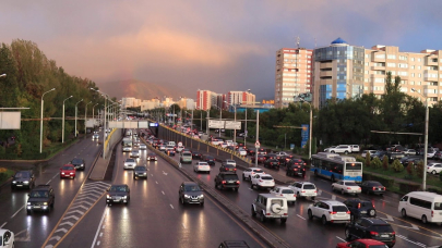 Развязку на улице Саина в Алматы  временно перекроют
