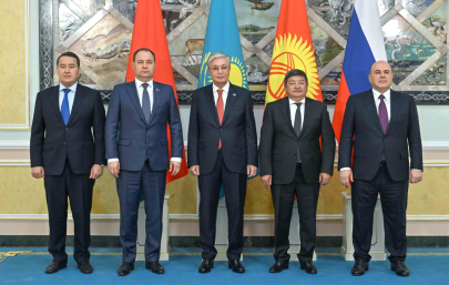 Токаев встретился с главами правительств Беларуси, Кыргызстана и России 
